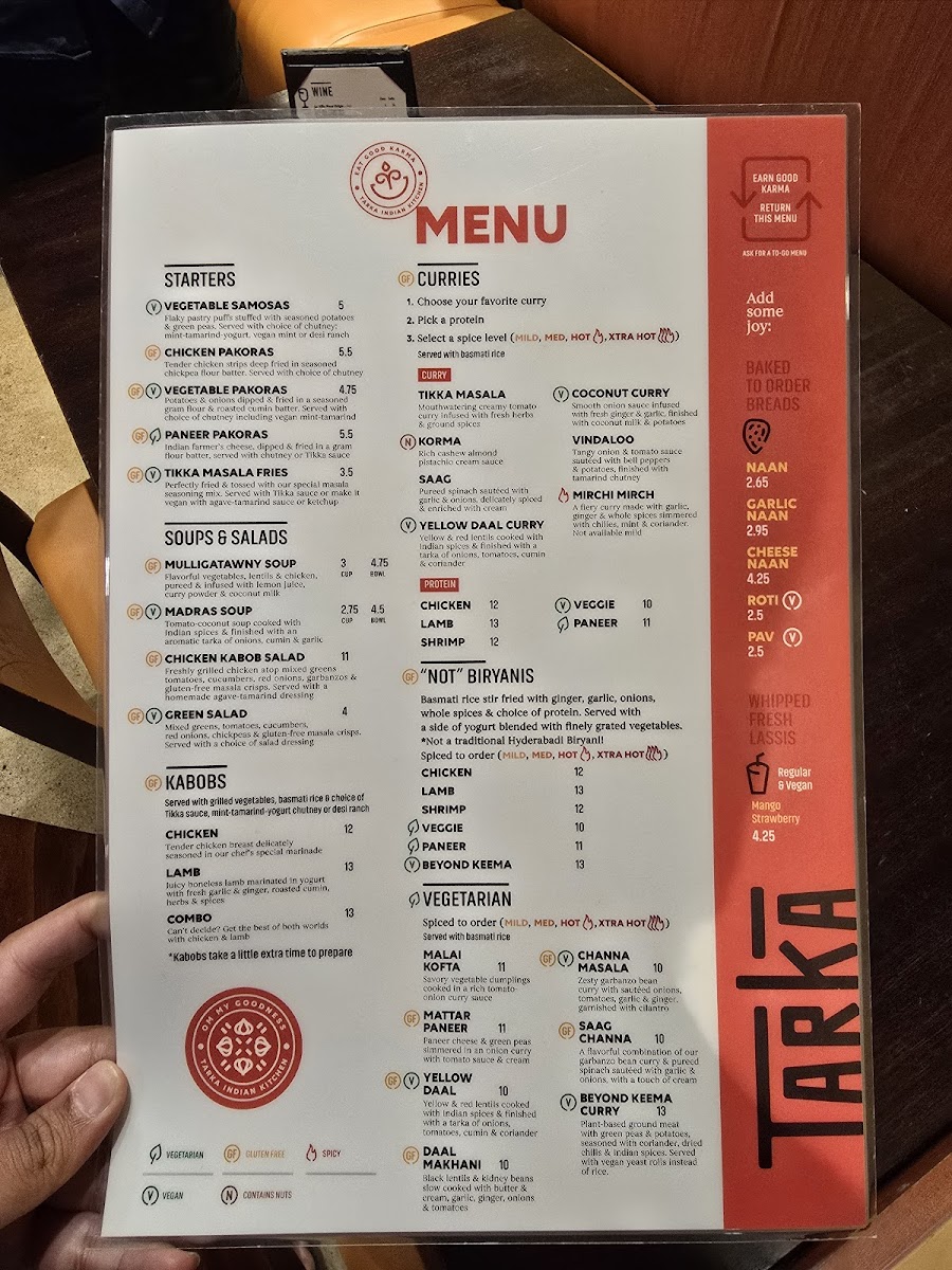 Tarka Indian Kitchen Menu - Image 4